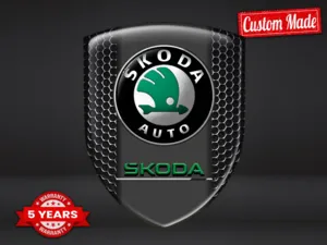 Skoda Personalisierte Autosticker Stern Exklusiv Minimal